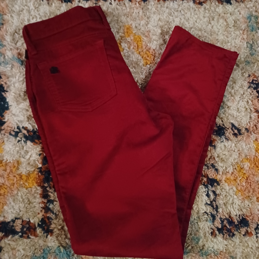 Rock & Republic Dark Red Corduroy Pants • Berlin • Size 10